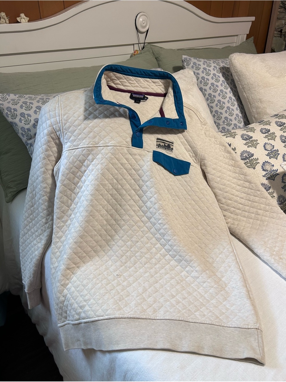 Patagonia Organic Cotton Quilt Snap-T Pullover Woman’s size Medium